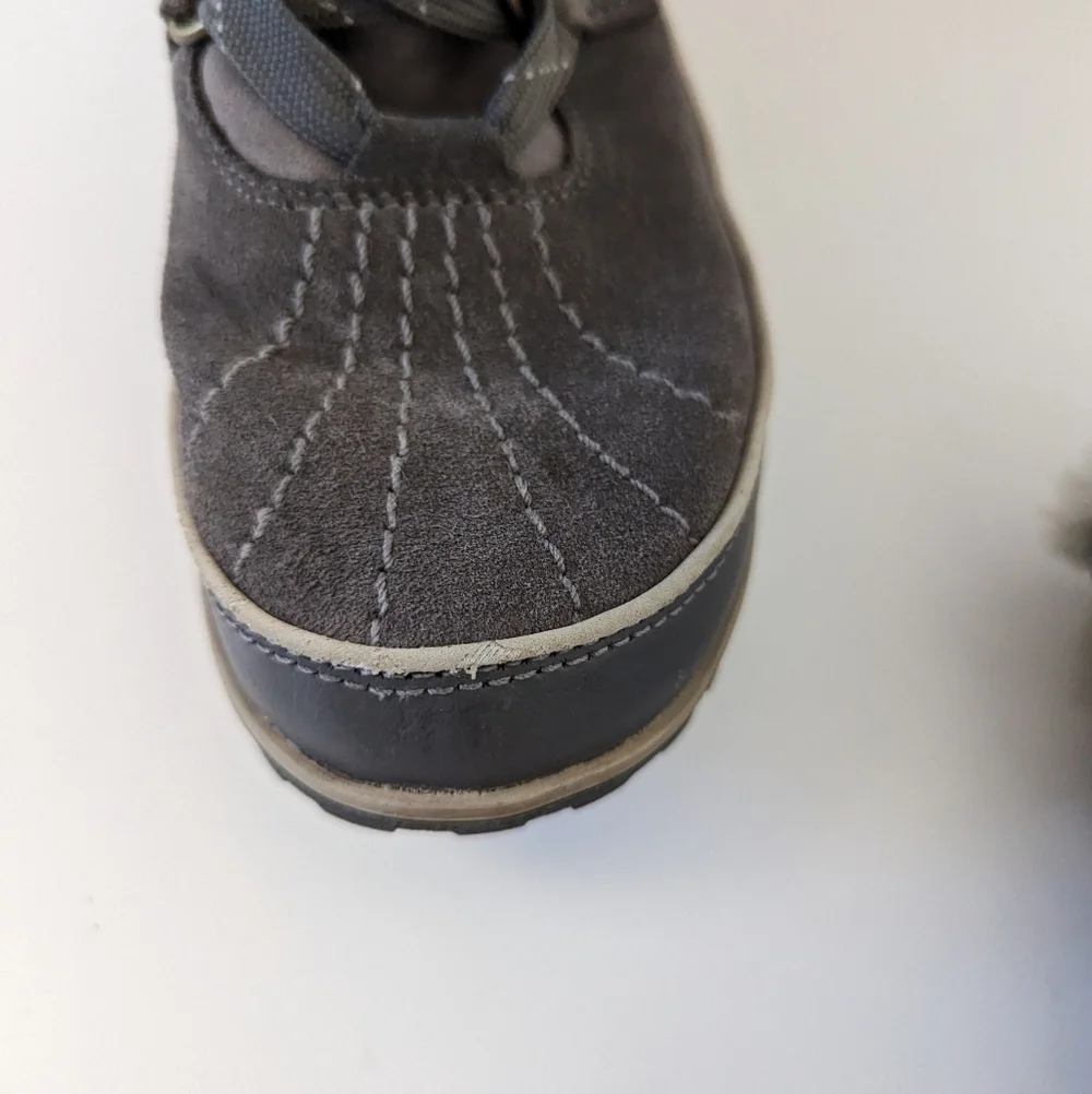 SOREL Tivoli II High Women's Winter Carnival Boots - Grey Faux Fur Trim - Size 6 - Picture 5 of 11